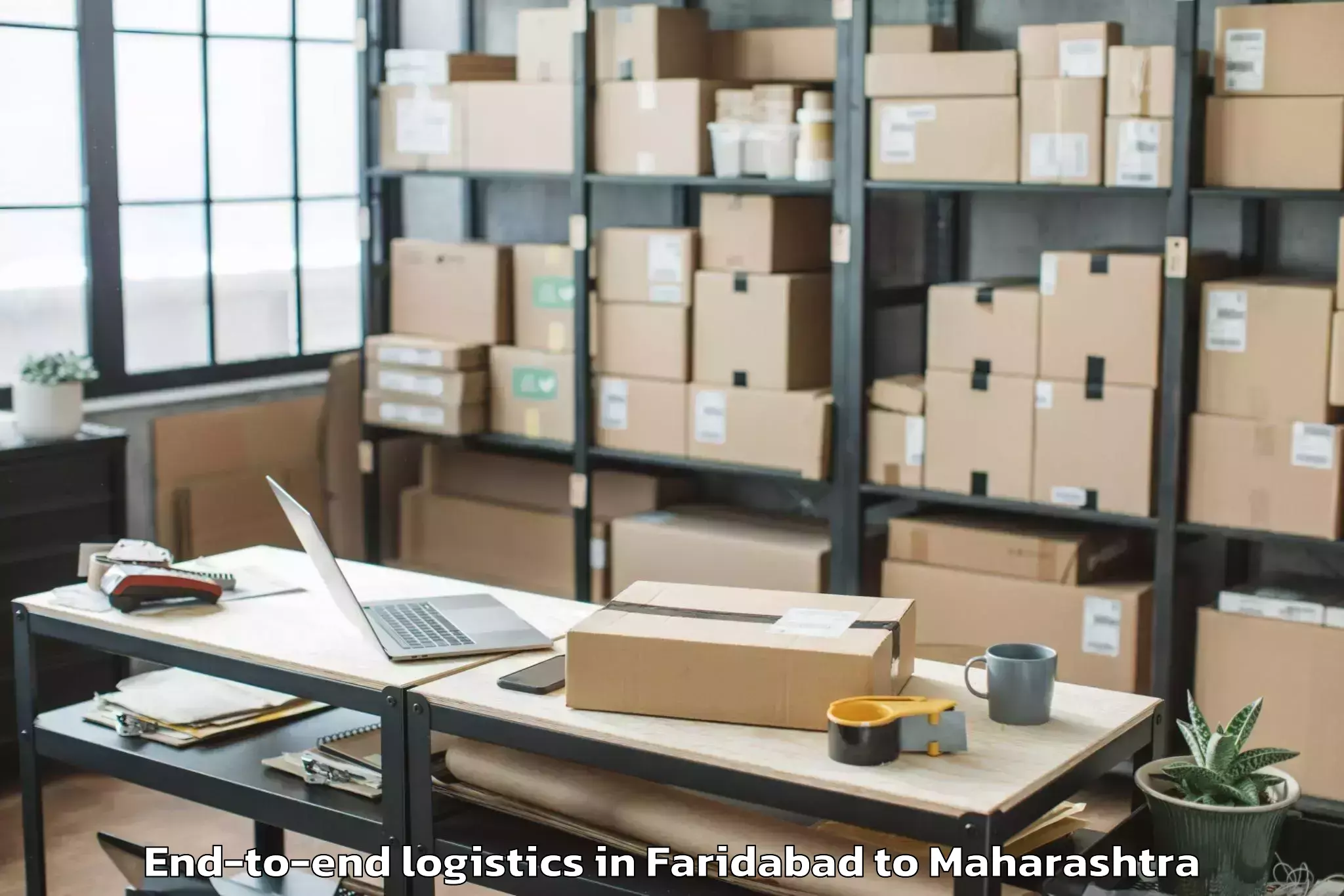 Reliable Faridabad to Bhamragad End To End Logistics